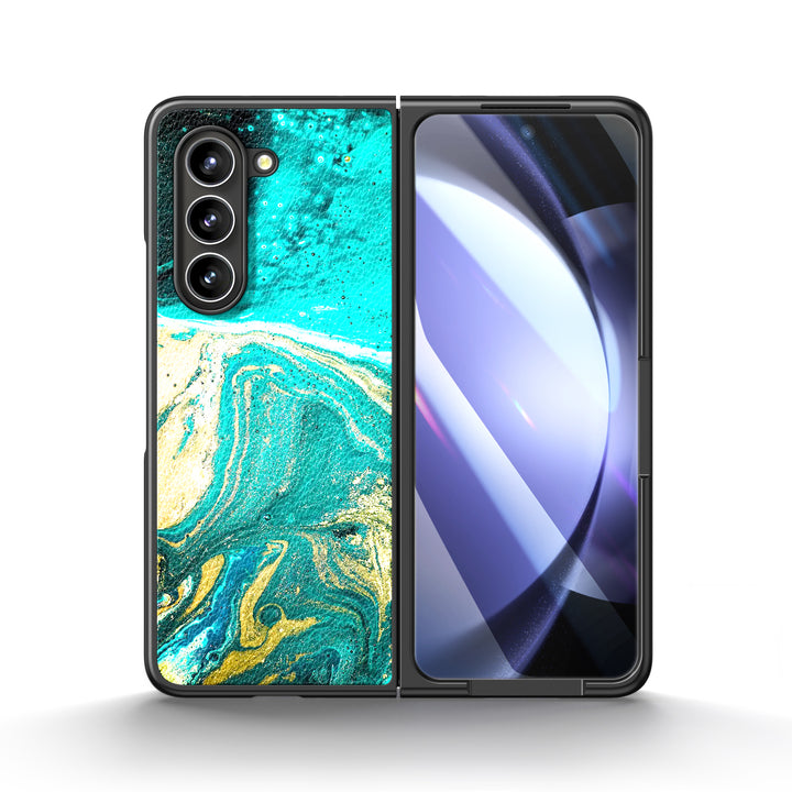 " Green Tears on the Beach " | Samsung Tempered Glass Case