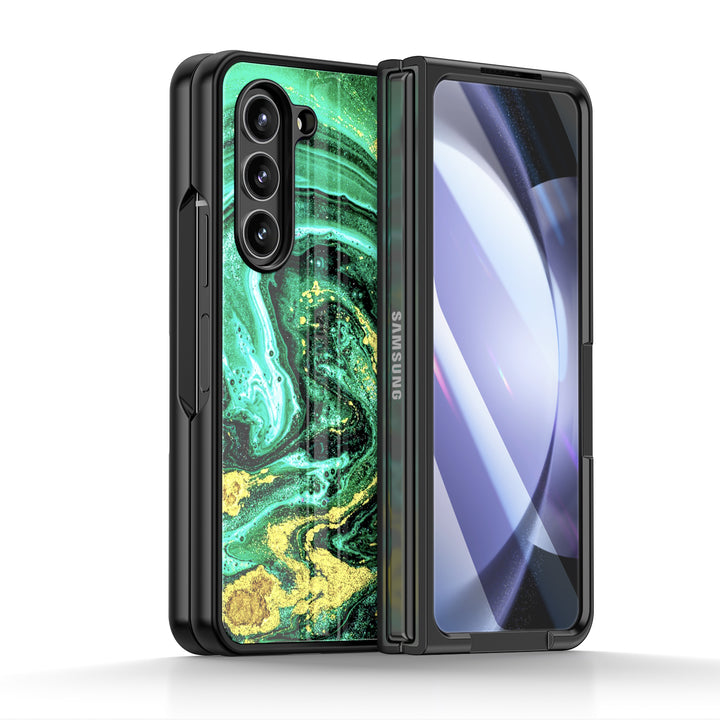 " Green Ocean " | Samsung Tempered Glass Case