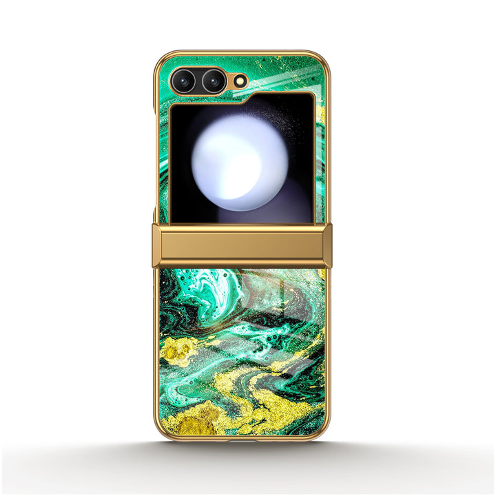 " Green Ocean " | Samsung Electroplated Glass Case