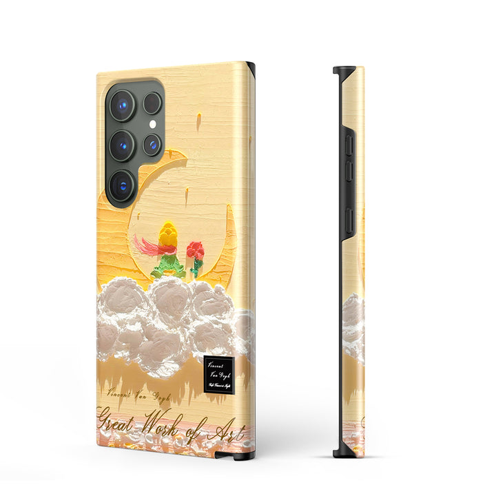 Samsung Oil Painting Series |  " The Little Prince-Mango Moon " Liquid Silicone Phone Case