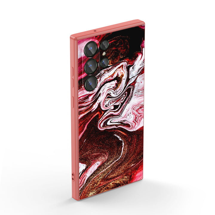 Samsung Gilt Series | " Gilt Red " Liquid Silicone Phone Case