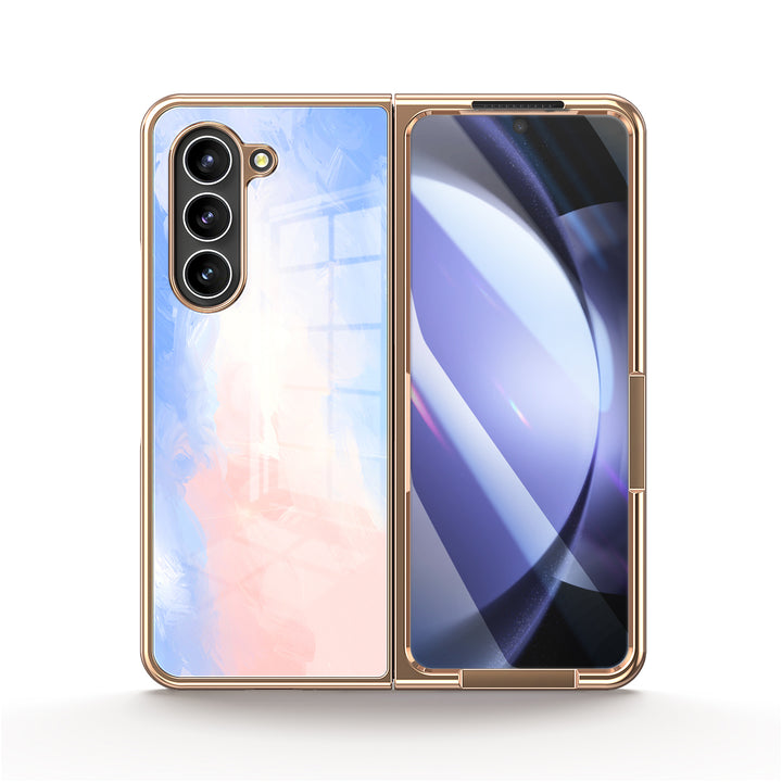 " Lavender Pink " | Samsung Tempered Glass Case