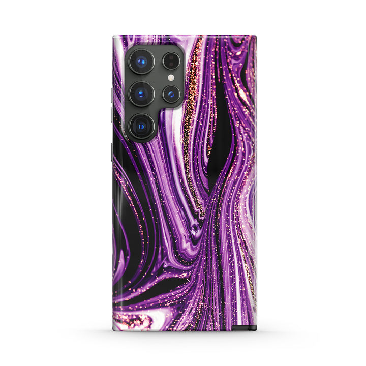 Samsung Gilt Series | " Gilt Dream Purple " Liquid Silicone Phone Case