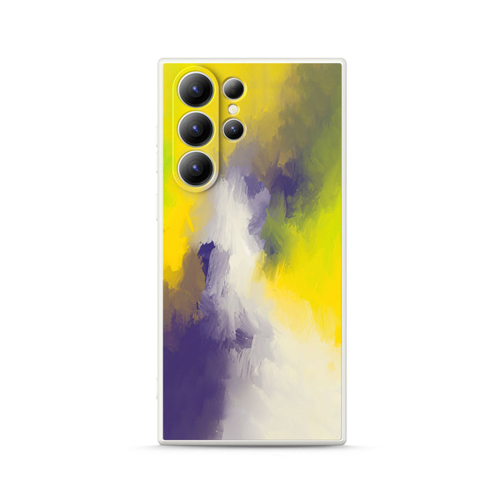 " Purple Yellow " | Samsung Liquid Silicone Case