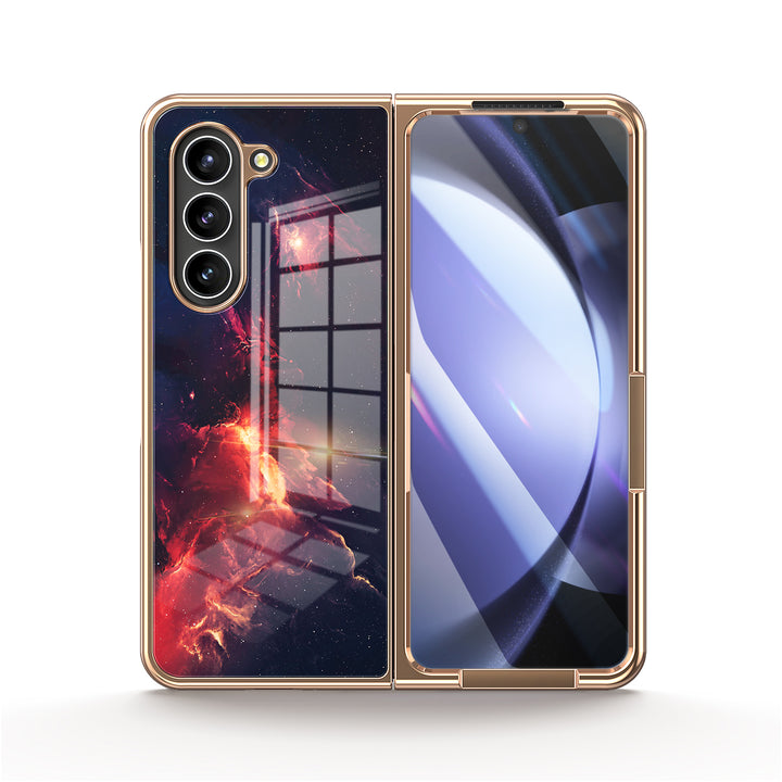 " Interstellar-Fire Cloud " | Samsung Tempered Glass Case