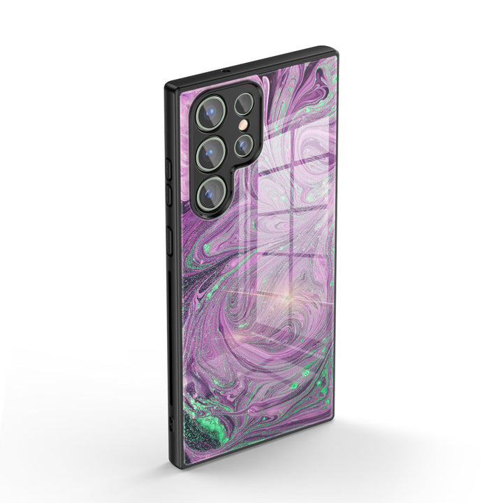 Samsung Gilt Series | " Violet " Tempered Glass Phone Case