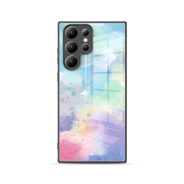 Samsung Watercolor  Series | " Ice Cream " Tempered Glass Phone Case