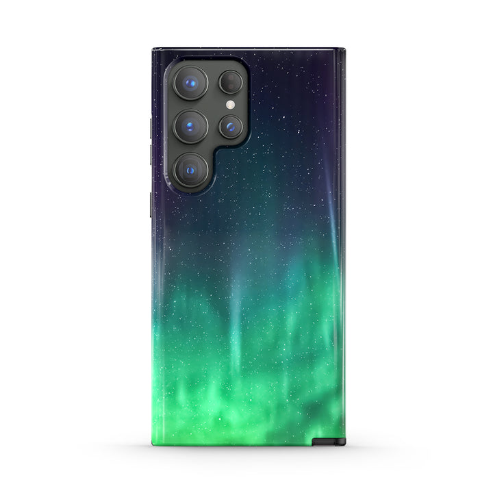 Samsung Galaxy Series | " Starry Night-Aurora " Liquid Silicone Phone Case