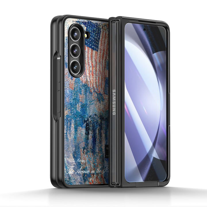 " The Avenue in the Rain " | Samsung Tempered Glass Case