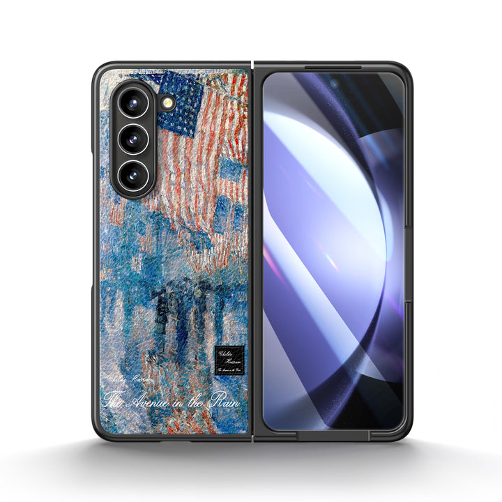 " The Avenue in the Rain " | Samsung Tempered Glass Case