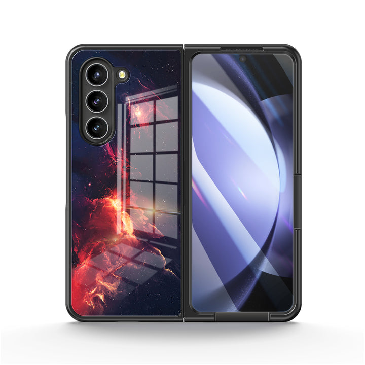 " Interstellar-Fire Cloud " | Samsung Tempered Glass Case