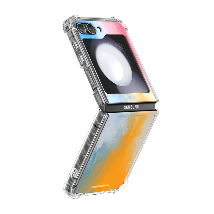 " Pebble Color " | Samsung Electroplated Glass Case