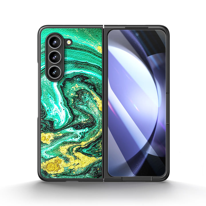 " Green Ocean " | Samsung Tempered Glass Case