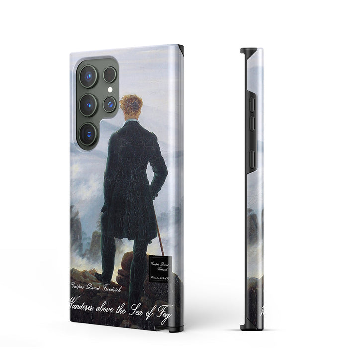 Samsung Oil Painting Series |  " Wanderer above the Sea of Fog " Tempered Glass Phone Case