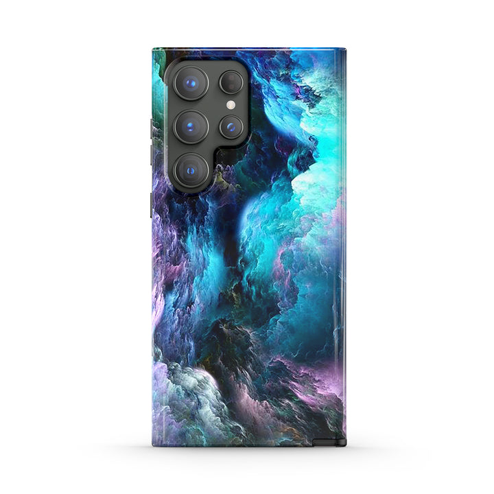 Samsung Galaxy Series | " Nebula-Abyss " Tempered Glass Phone Case