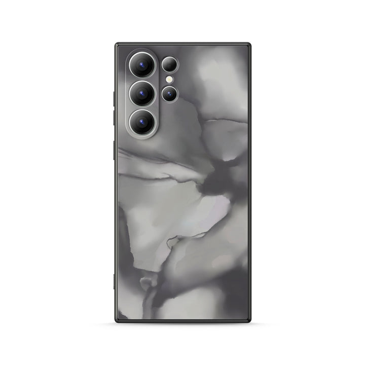 " Foggy Black " | Samsung Tempered Glass Case