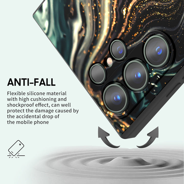 Samsung Gilt Series | " Gilded Airflow " Tempered Glass Phone Case