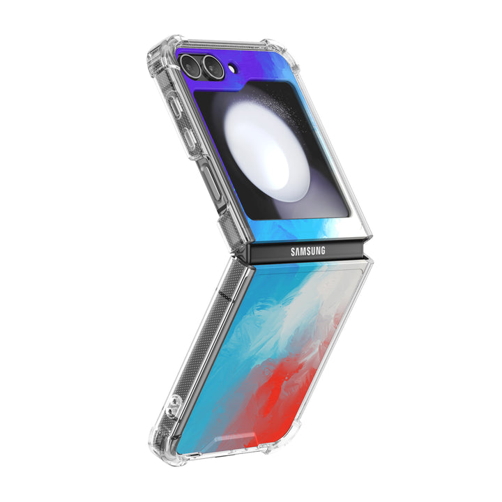 " lndigo Color " | Samsung Electroplated Glass Case