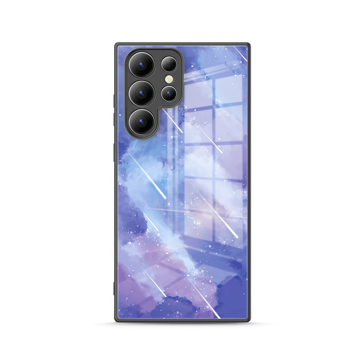 Samsung Watercolor  Series | " Night Sky " Tempered Glass Phone Case