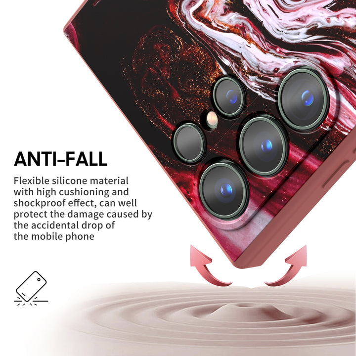 Samsung Gilt Series | " Gilt Red " Liquid Silicone Phone Case