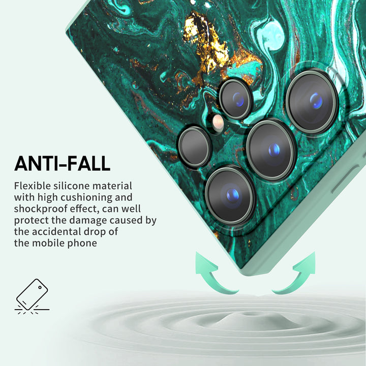 Samsung Gilt Series | " Green Tears on the Beach " Liquid Silicone Phone Case