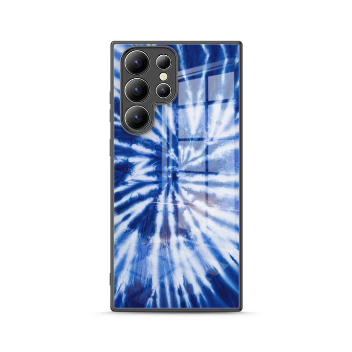 Samsung Tie Dye Series | " Neon Blueberry " Tempered Glass Phone Case