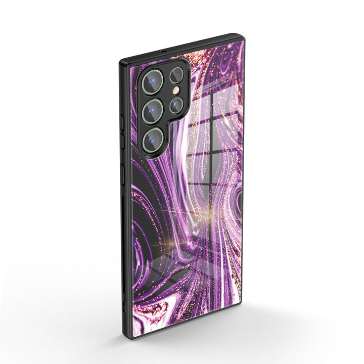 Samsung Gilt Series | " Gilt Dream Purple " Tempered Glass Phone Case