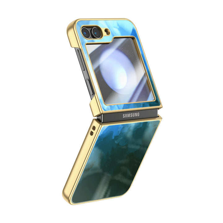 " Blue Black " | Samsung Electroplated Glass Case