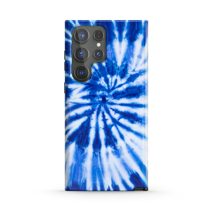 Samsung Tie Dye Series | " Neon Blueberry " Tempered Glass Phone Case