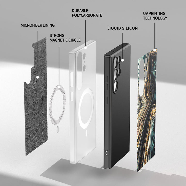 Samsung Gilt Series | " Magic " Tempered Glass Phone Case