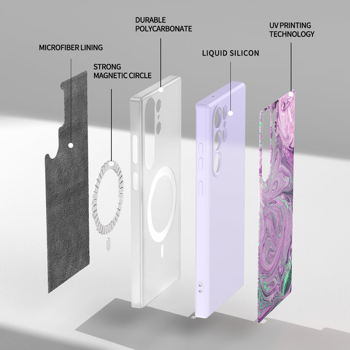 Samsung Gilt Series | " Violet " Liquid Silicone Phone Case