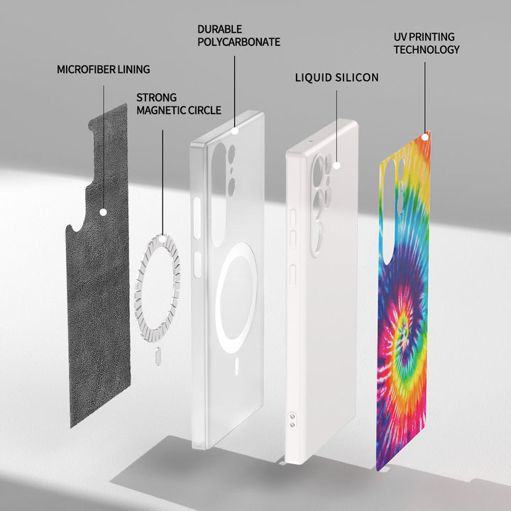 Samsung Tie Dye Series | " Classic " Liquid Silicone Phone Case