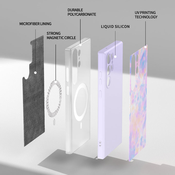 Samsung Tie Dye Series | " Sea of Flowers " Tough Phone Case