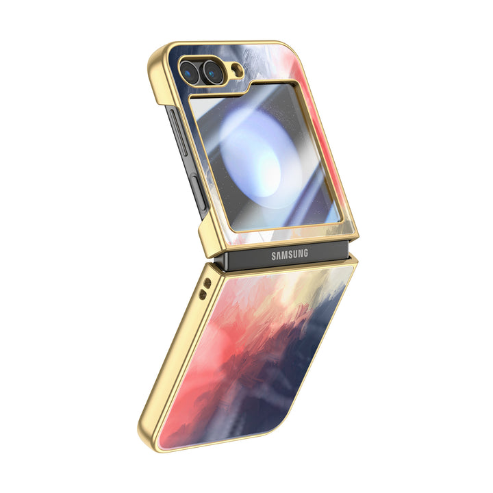 " Blue Red " | Samsung Electroplated Glass Case