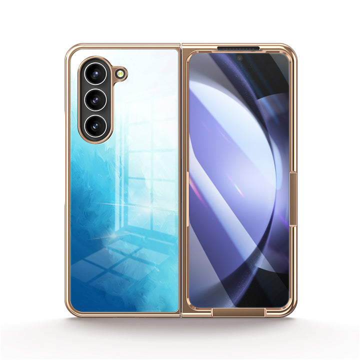 " Salt Sea Color " | Samsung Tempered Glass Case