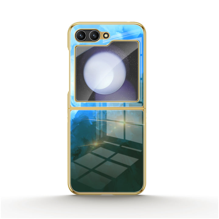 " Blue Black " | Samsung Electroplated Glass Case