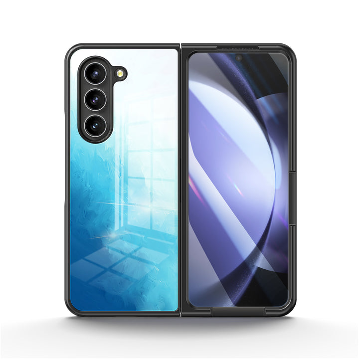 " Salt Sea Color " | Samsung Tempered Glass Case