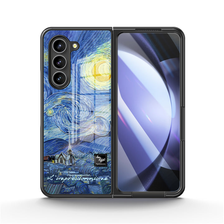 " The Starry Night " | Samsung Tempered Glass Case