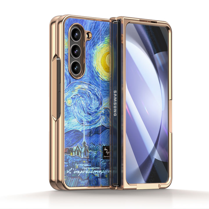 " The Starry Night " | Samsung Tempered Glass Case