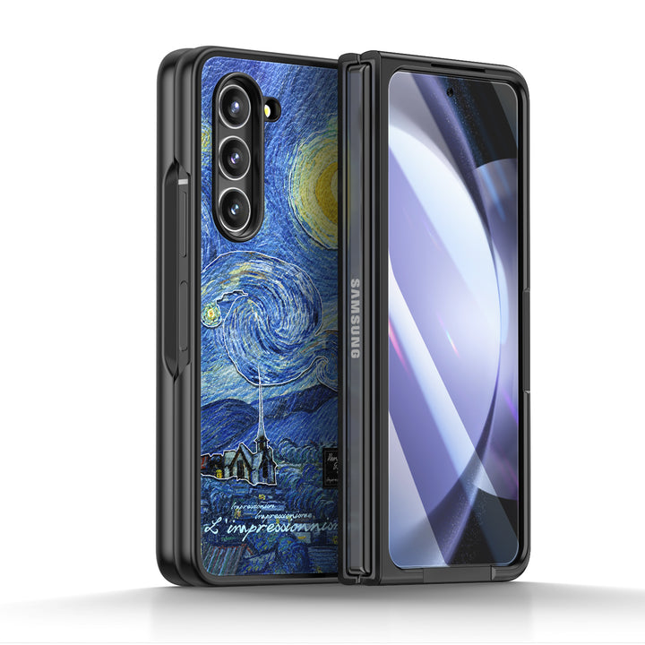 " The Starry Night " | Samsung Tempered Glass Case