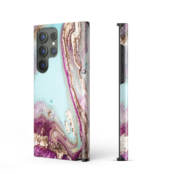 Samsung Gilt Series | " Purple Sand " Liquid Silicone Phone Case