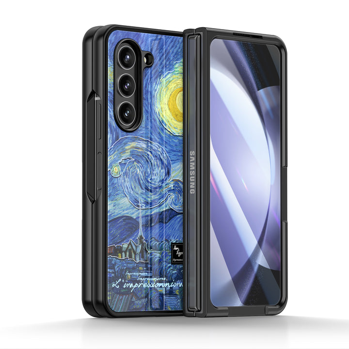 " The Starry Night " | Samsung Tempered Glass Case