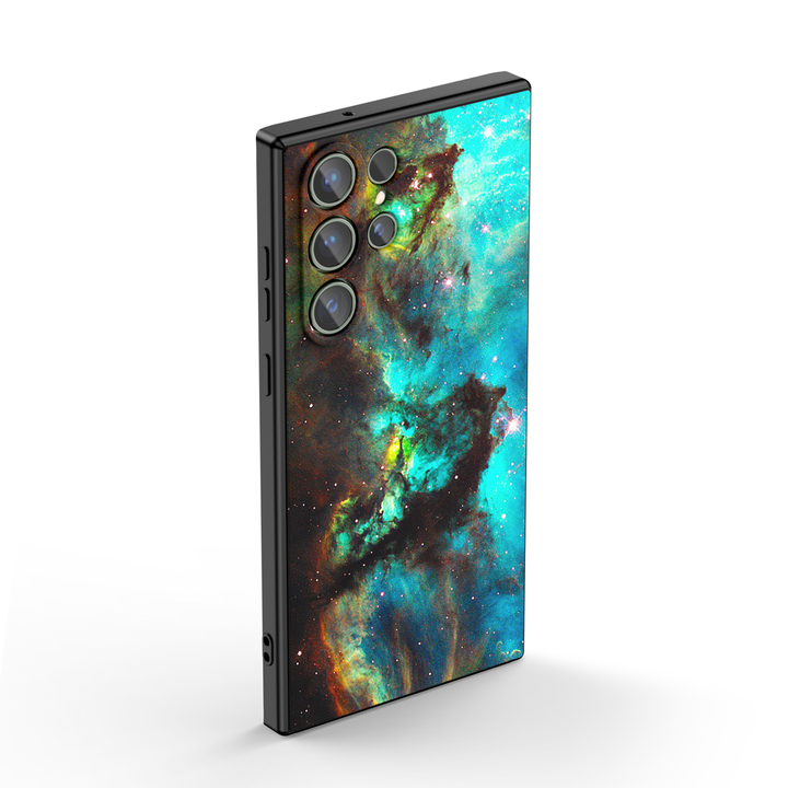 Samsung Galaxy Series | " Milky Way-Star Pupil " Tempered Glass Phone Case