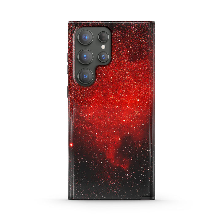 Samsung Galaxy Series | " Starry Night-Red Devils "  Liquid Silicone Phone Case