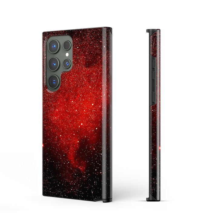 Samsung Galaxy Series | " Starry Night-Red Devils "  Liquid Silicone Phone Case