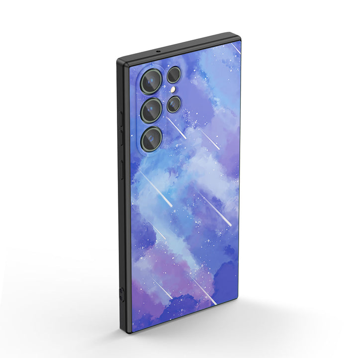 Samsung Watercolor  Series | " Night Sky " Tempered Glass Phone Case
