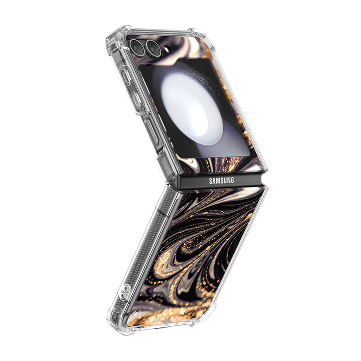 " Golden Night " | Samsung Electroplated Glass Case