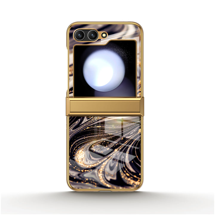 " Golden Night " | Samsung Electroplated Glass Case