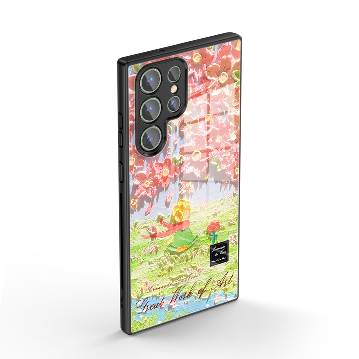 Samsung Oil Painting Series |  " The Little Prince-Cherry Blossoms " Liquid Silicone Phone Case