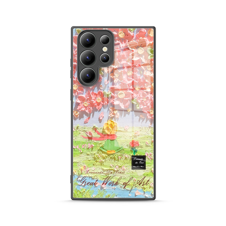 Samsung Oil Painting Series |  " The Little Prince-Cherry Blossoms " Liquid Silicone Phone Case